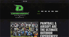 Desktop Screenshot of dimensionpaintball.com