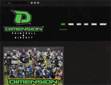Tablet Screenshot of dimensionpaintball.com